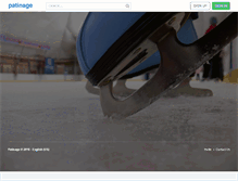 Tablet Screenshot of patinage.com